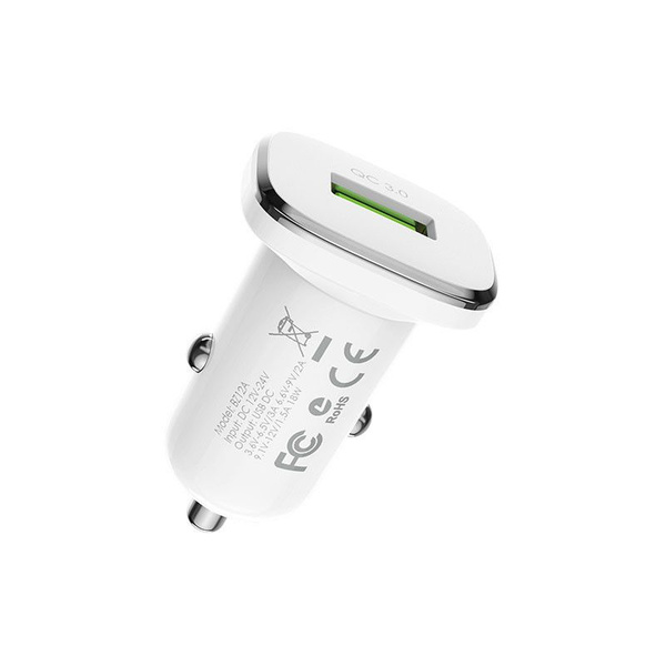 Автомобильное зарядное устройство BOROFONE BZ12A Lasting Power 1xUSB ...
