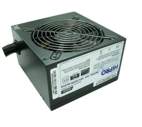 HIPRO Блок питания компьютера HPC500W-Active, 500 Вт - купить с ...