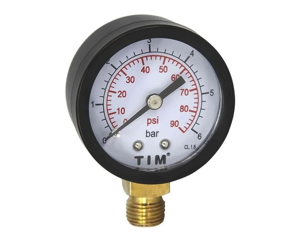 Манометр TIM 1/4" 6 бар 50мм радиальный Y-50-6 - купить по выгодной ...