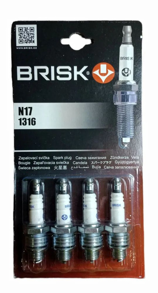Комплект свечей зажигания BRISK N17/1316 - купить по выгодным ценам в ...