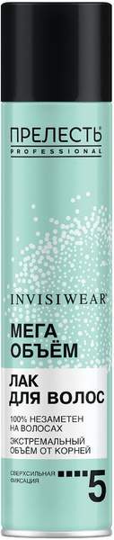Лак для волос Прелесть Professional Invisiwear Экстремальный объем ...