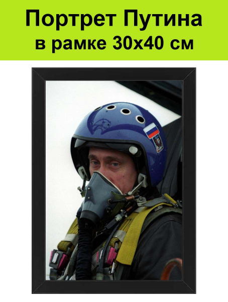 Портрет Путина в рамке 30х40 см / картина, постер, плакат Президент ...