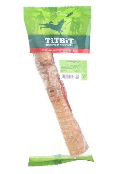 TiTBiT Трахея говяжья для собак мягкая упаковка - купить с доставкой по ...