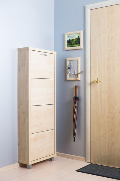 Обувница Ironnori 4_12_1_Фасад ЛДСП, ЛДСП, 54.5x19x140.5 см - купить по ...