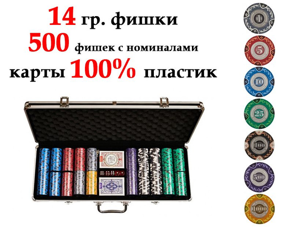Набор для покера Bullets на 500 фишек, Partida - купить с доставкой по ...