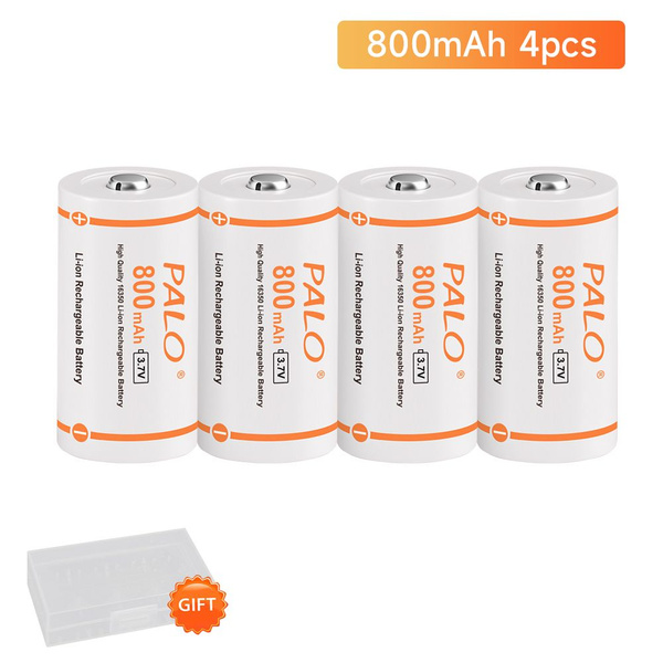 Батарейка литиевая CR123 3.7V (CR123/CR123A/CR17345) 16340/16350, 4 шт ...