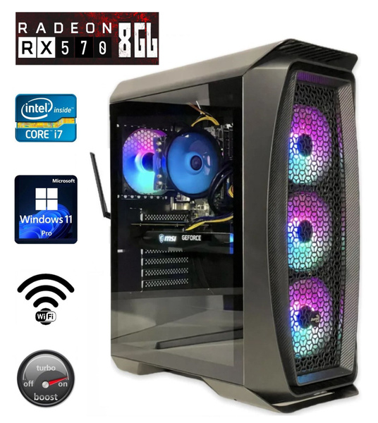 Купить компьютер Intel Aerocool Black_Aerocool Black + Intel Core i7 ...