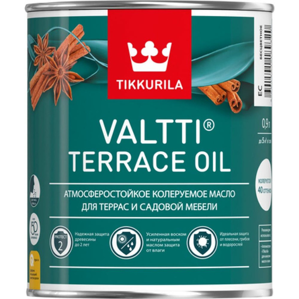 Масло для террас Tikkurila VALTTI TERRACE OIL EC 2,7 л 700010364 ...
