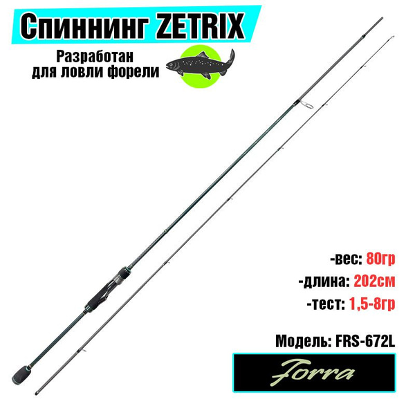 Спиннинг ZETRIX Forra, от 1.5 гр купить по выгодным ценам в интернет ...