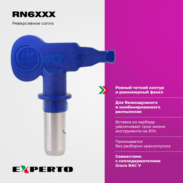 Сопло реверсивное /форсунка для безвоздушного краскопульта EXPERTO ...