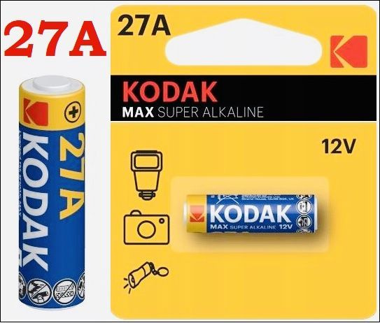 Kodak Батарейка 8LR732 (A27, GP27A, MN27, L828, V27A, A27BP, G27A ...