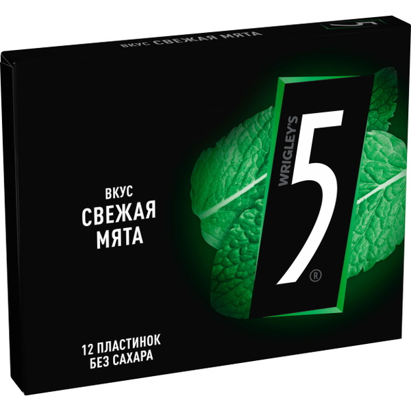 Жевательная резинка Five Electro Свежая мята 31,2 г - купить с ...