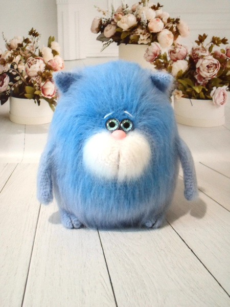 Кот игрушка ручной работы , толстый кот - купить с доставкой по ...