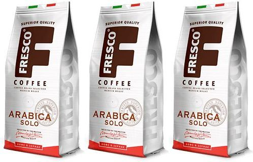Кофе Fresco Arabica Solo в зернах, комплект: 3 упаковки по 1 кг ...