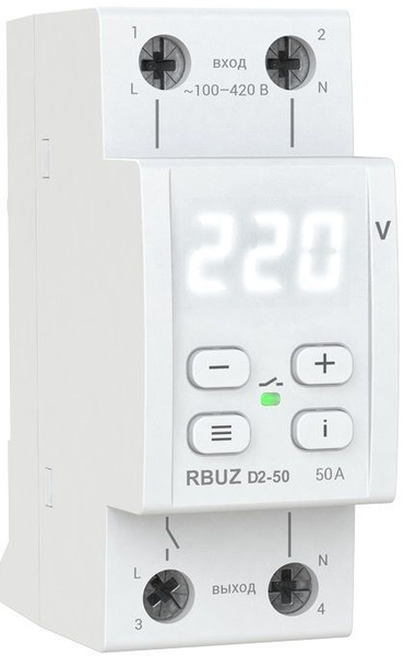 Welrok d2 40 реле напряжения инструкция Однофазное реле напряжения D2-50 - купить по выгодной цене в интернет-магазине O