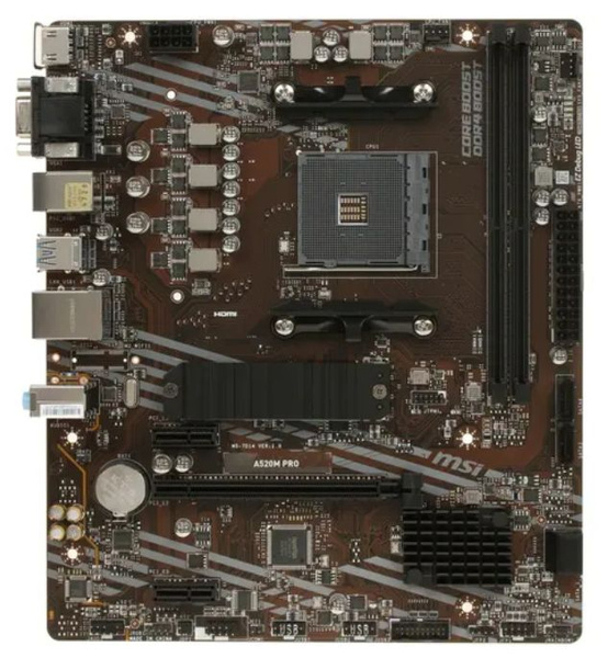 Материнская плата MSI A520M PRO купить по низкой цене с доставкой и ...