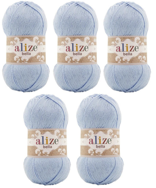 Пряжа Alize Bella 100 /Ализе Белла 100/Пряжа из 100% хлопка/ 360 м, 100 ...