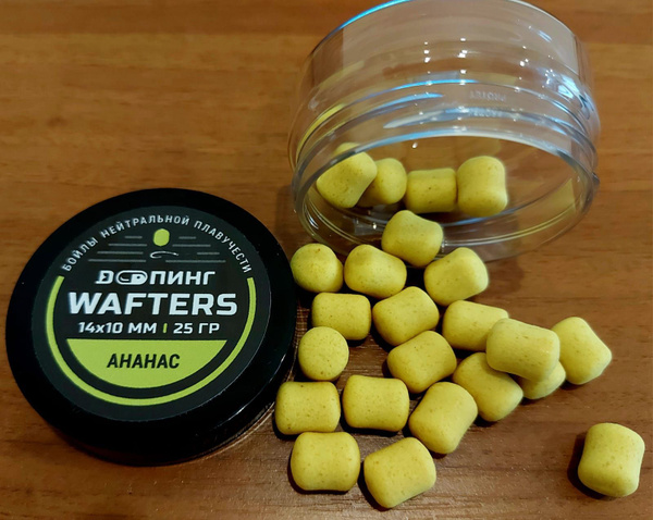 Бойлы нейтральной плавучести Допинг WAFTERS 14х10мм,АНАНАС - купить с ...