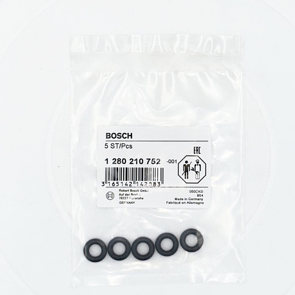 Кольцо уплотнительное топливной форсунки Bosch 1280210752 / 5шт - Bosch ...