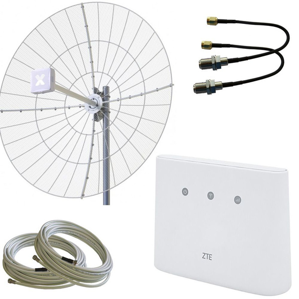 Vika-27F MIMO + кабели 2х10 м + пигтейлы SMA-F + 3G/ 4G Wi-Fi роутер ...