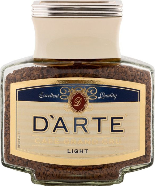 Кофе растворимый DArte Light Taste 100г - купить с доставкой по ...