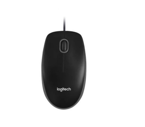 Мышь проводная Logitech B100 910-006605, черный - купить по выгодной ...