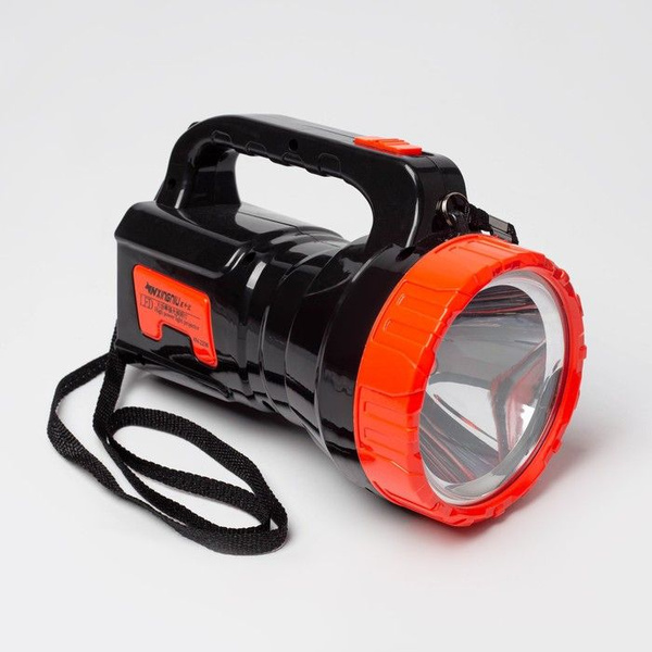 Фонарь прожекторный аккумуляторный, 3 Вт, 1200 мАч, LED, 10.5х18.5 см ...