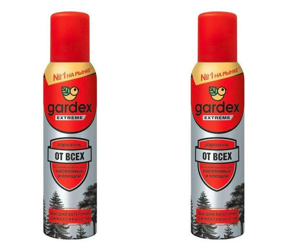 Gardex extreme аэрозоль от всех насекомых и клещей, 100 мл, 2 шт ...
