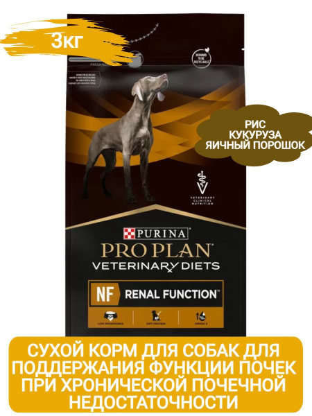 Характеристики Purina Pro Plan NF Renal Function Сухой корм для собак ...