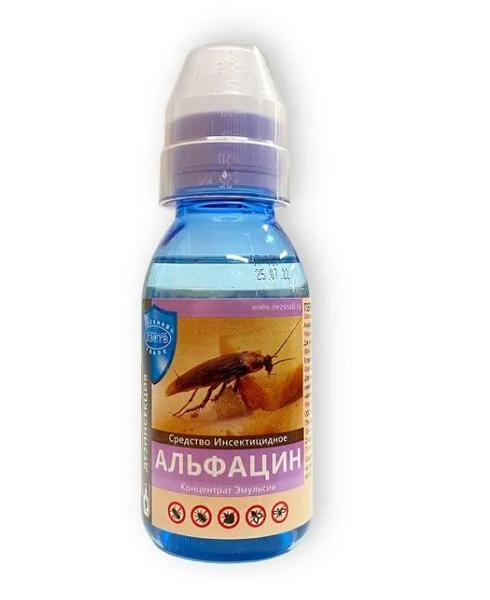 Альфацин КЭ 10%, средство от клопов, тараканов, блох, комаров, мух и ...