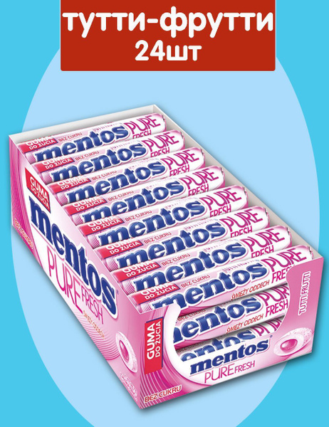 Mentos жвачка Ментос Pure Fresh конфеты жвачка - купить с доставкой по ...