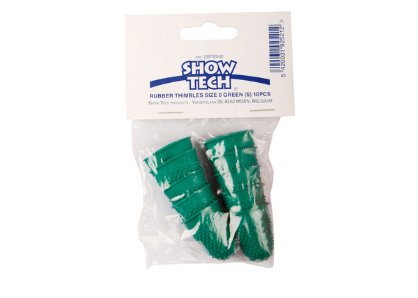 Набор напальчников для тримминга Show Tech Rubber Green S, 10 шт., арт ...