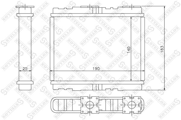10-35094-315 радиатор печки на Ниссан Nissan Primera 1.6-2.0i/TD 90-01 ...