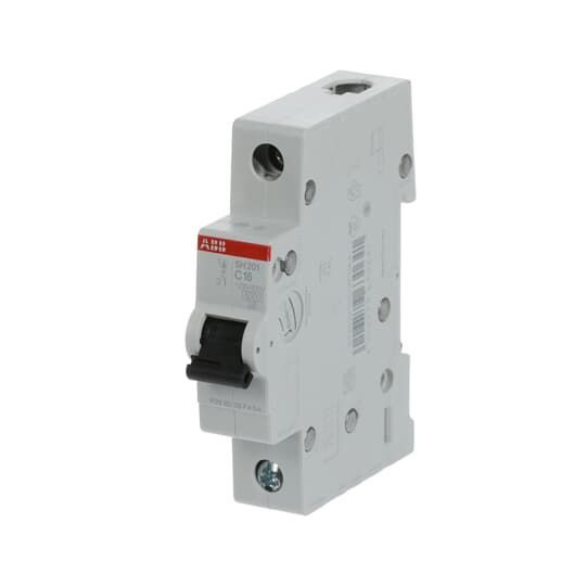 Купить Автоматический выключатель ABB SH201 C16, 1Р, 16А 6кА, тип С ...