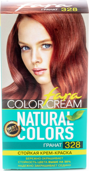 Fara / Фара Natural Colors Крем-краска для волос стойкая тон 328 гранат ...