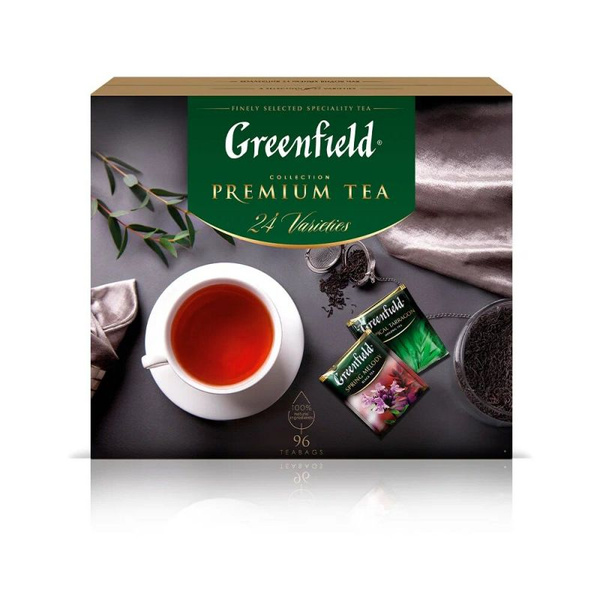 Greenfield Чай Premium Tea Collecton 24 сорта, 96 пак. - купить с ...