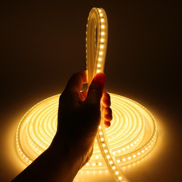 Светодиодная лента, 220В, IP65, 120 LED/m Водонепроницаемая 3038 GYDD ...