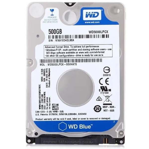 500 ГБ Внутренний жесткий диск Western Digital WD-2.5-B (WD10SPZX ...