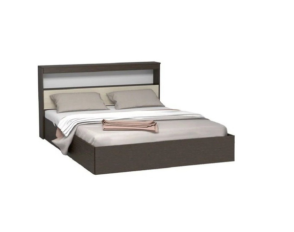 ВВР Мебель Двуспальная кровать, Бася с прикроватным блоком 160х200 ...