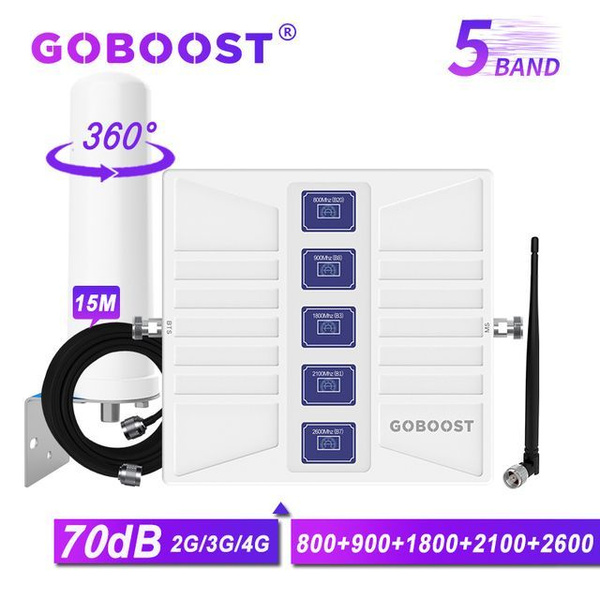 Коммутатор Goboost 5-полосный сотовый усилитель, B20 800 900 1800 2100 ...