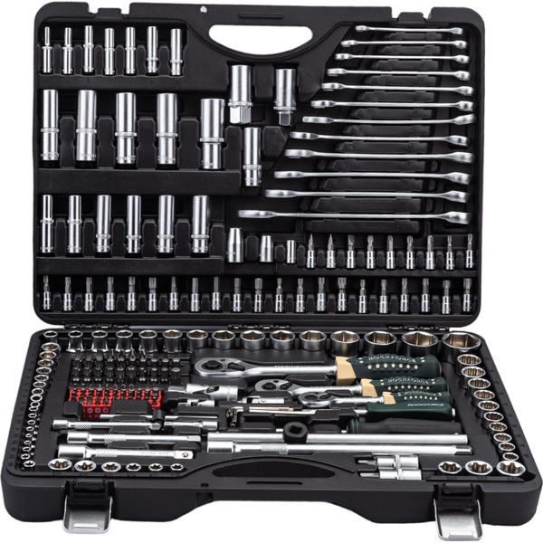 Набор инструментов Rockforce 1/2&1/4&3/8DR с 6-гранными головками, 216 ...