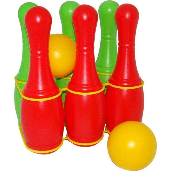 Спортивный игровой набор для подвижных игр Полесье "Кегли", 6 штук ...