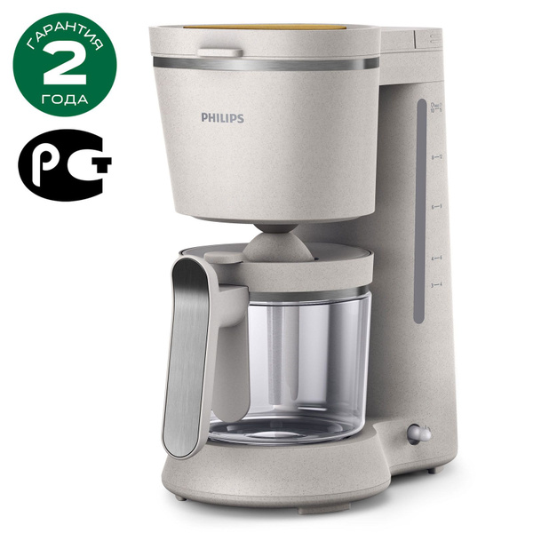 Philips Кофеварка капельная PHLPS5000 Series Eco Conscious, белый ...