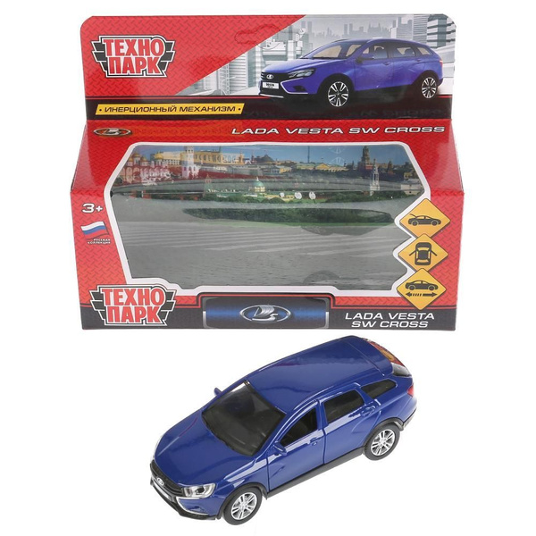 Машина металлическая Лада Веста, LADA VESTA SW CROSS синий, арт. 270424 ...