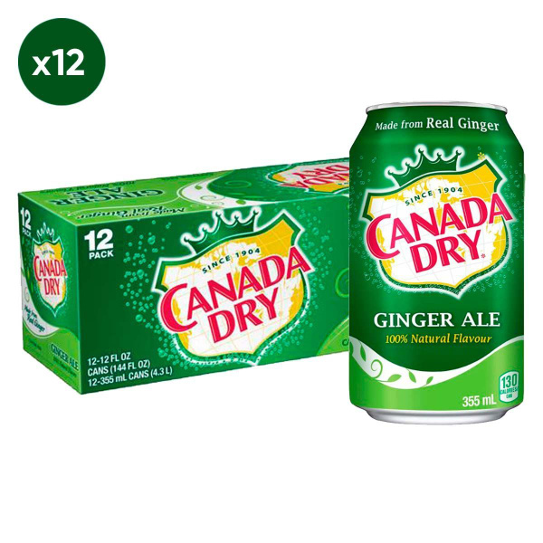Газированный напиток Canada Dry Ginger Ale - имбирный эль (США), 355 мл ...