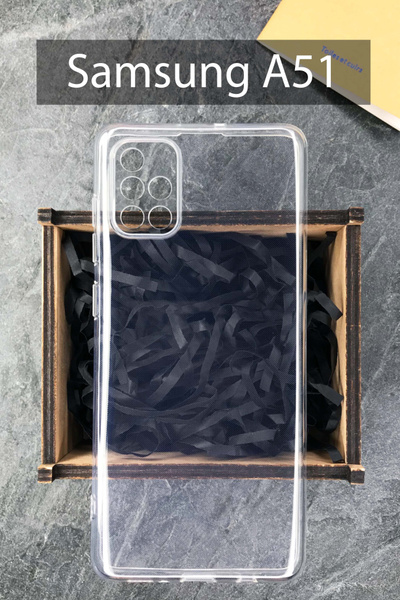 Силиконовый прозрачный чехол для Samsung Galaxy A51 / Самсунг А51 ...