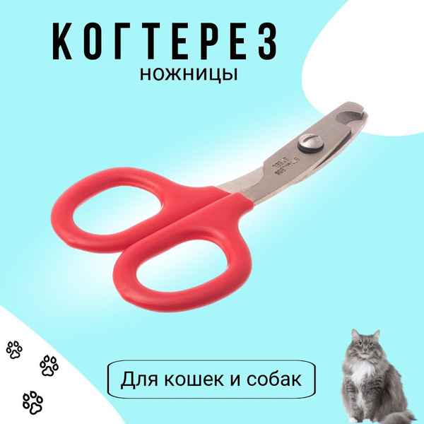 Когтерез-ножницы малый прямой для кошек и собак маленьких пород ...