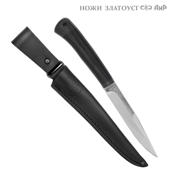 Нож туристический "Заноза" АИР Златоуст, сталь 95Х18, рукоять кожа ...