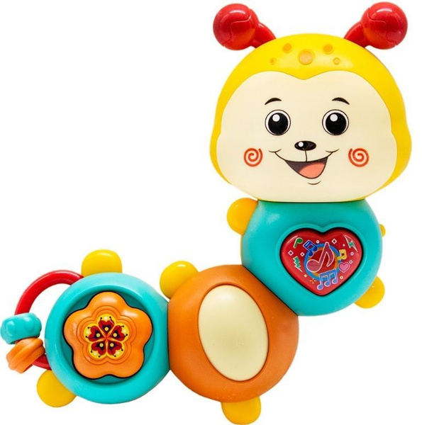Погремушка музыкальная Гусеничка - купить с доставкой по выгодным ценам ...