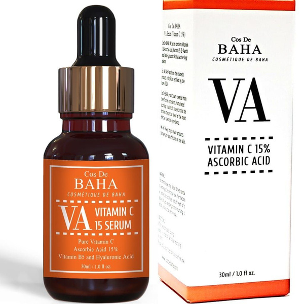 Сыворотка Cos De Baha Vitamin C 15% Ascorbic Acid, осветляющая, с ...